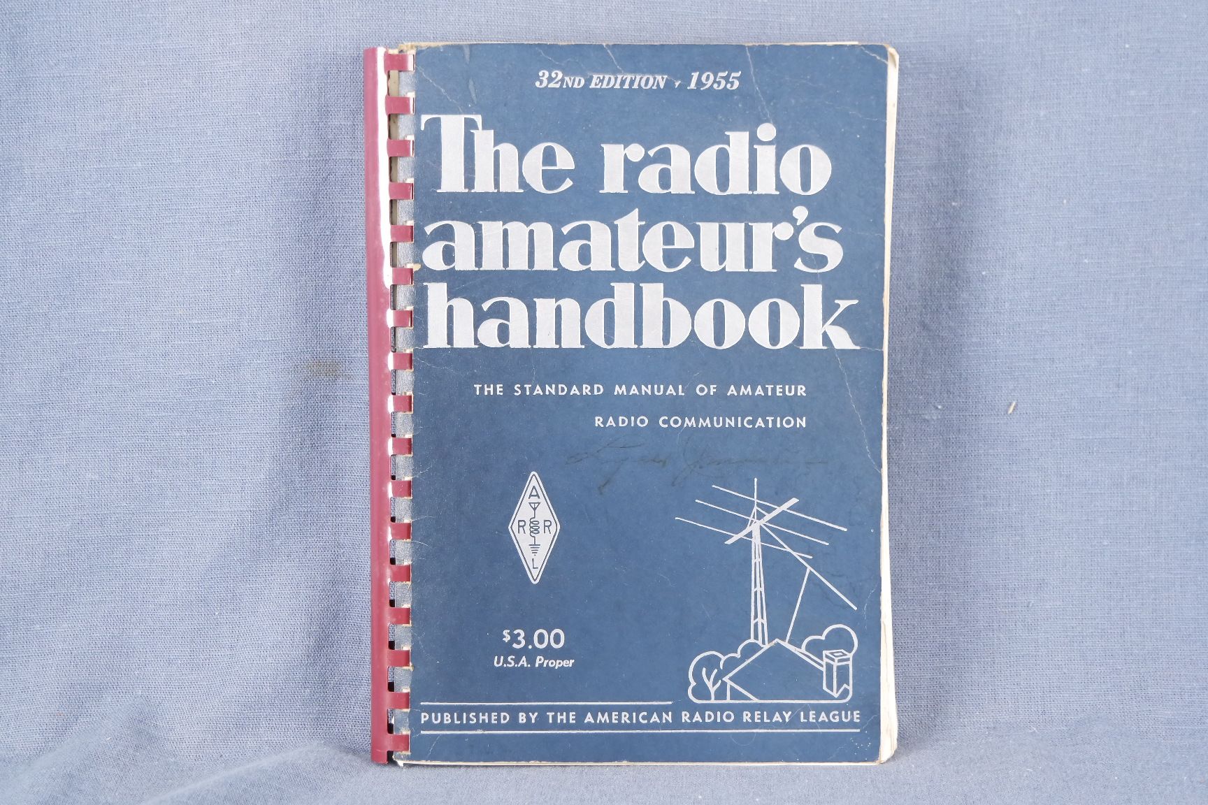 1955 The ARRL The Radio Amateurs Handbook Comb Bound Version Front